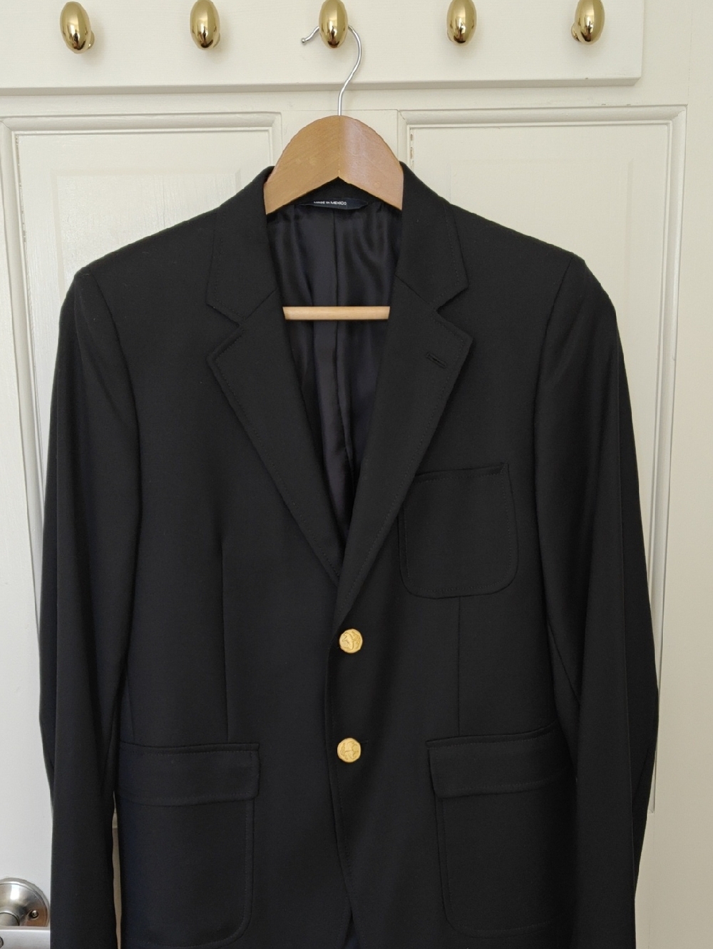 Brooks Brothers Navy, Loro Piana Super 120's Wool. Boys, Size 16